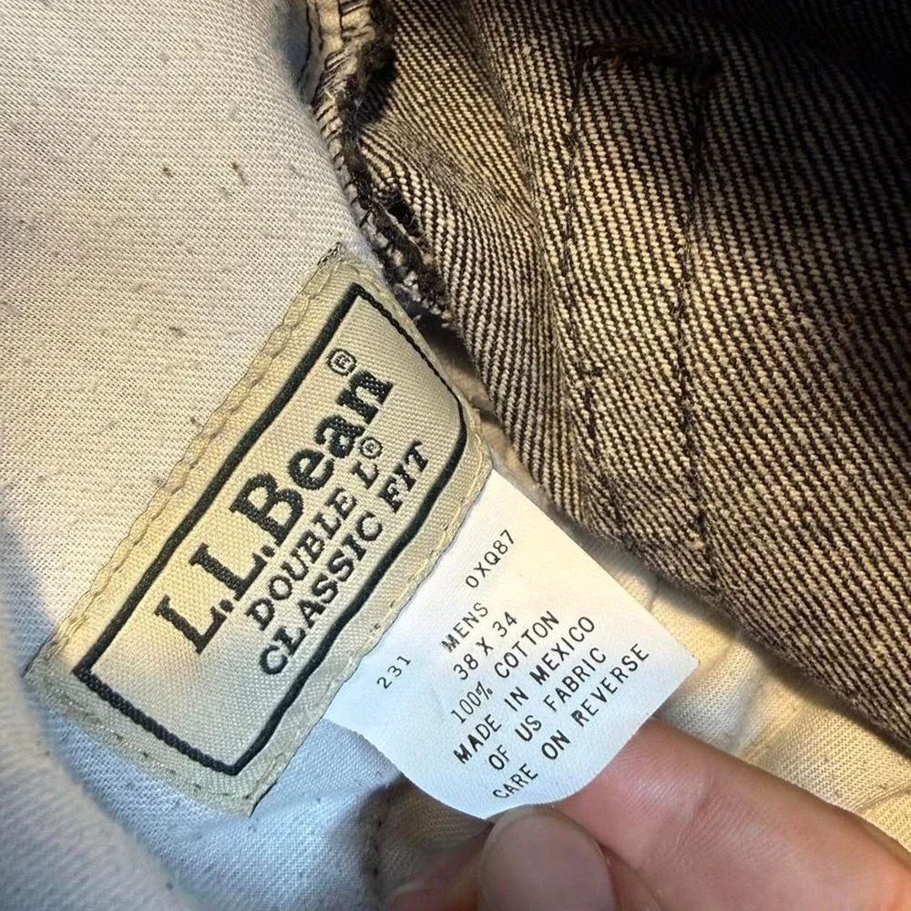 L.L.Bean Classic Fit Black Jeans (38x34)